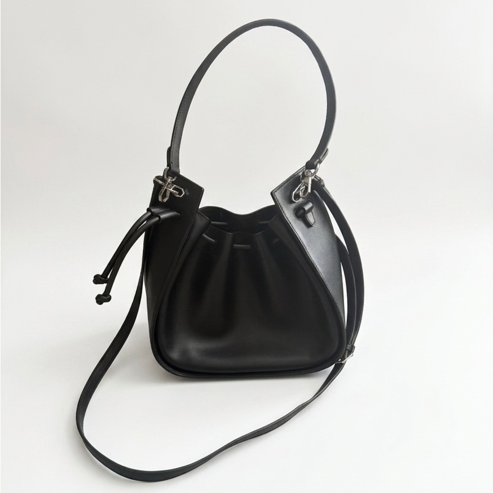 OrYany Black and Silver Leather Bag